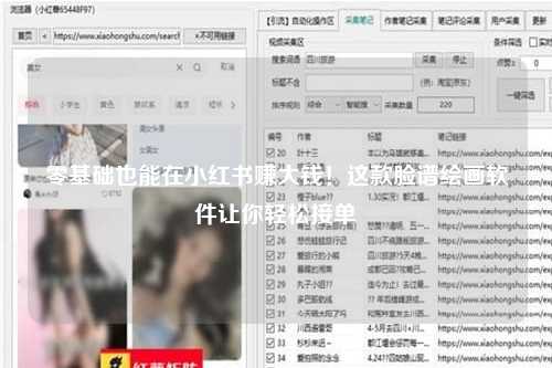 零基础也能在小红书赚大钱！这款脸谱绘画软件让你轻松接单