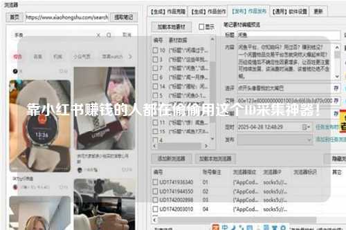 靠小红书赚钱的人都在偷偷用这个ID采集神器！
