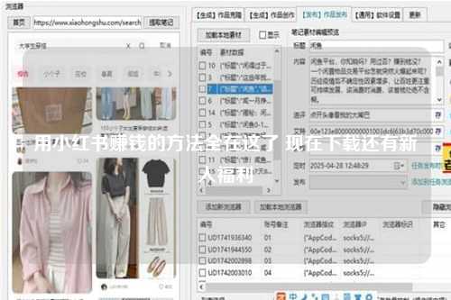 用小红书赚钱的方法全在这了 现在下载还有新人福利