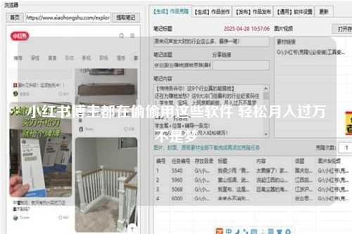 小红书博主都在偷偷用这些软件 轻松月入过万不是梦