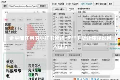 金星都在用的小红书秘籍 这些干货让你轻松月入过万