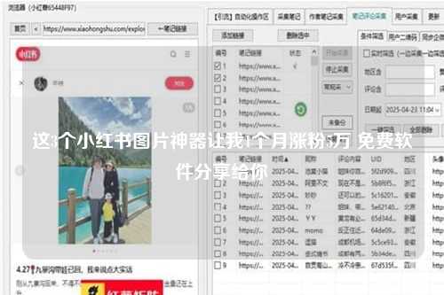 这3个小红书图片神器让我1个月涨粉5万 免费软件分享给你