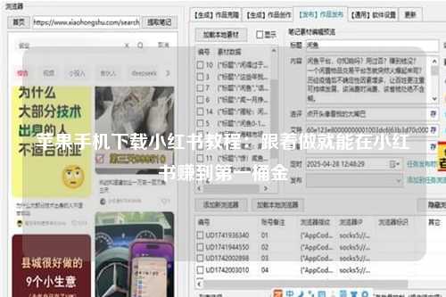 苹果手机下载小红书教程：跟着做就能在小红书赚到第一桶金