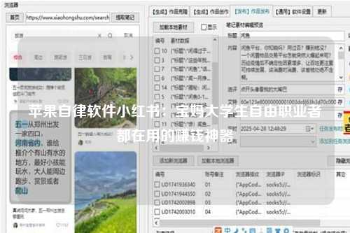 苹果自律软件小红书：宝妈大学生自由职业者都在用的赚钱神器