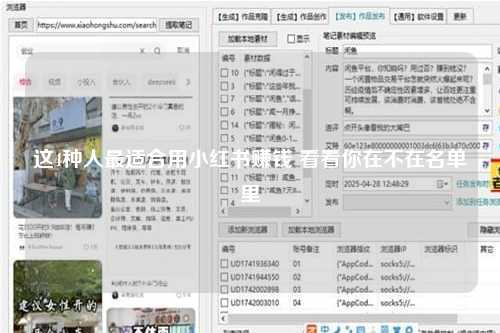 这4种人最适合用小红书赚钱 看看你在不在名单里
