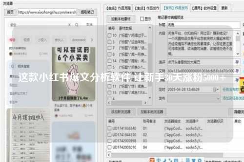 这款小红书爆文分析软件 让新手30天涨粉5000+