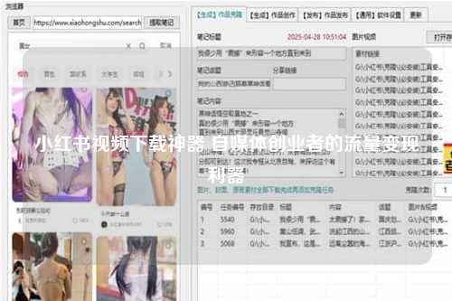 小红书视频下载神器 自媒体创业者的流量变现利器