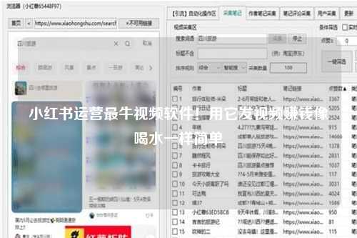 小红书运营最牛视频软件！用它发视频赚钱像喝水一样简单