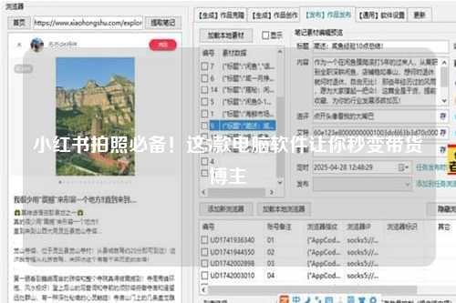 小红书拍照必备！这5款电脑软件让你秒变带货博主