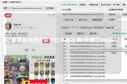 跟着金星用这款小红书神器 我7天赚了3800块！