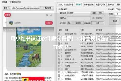 用小红书认证软件赚钱真香！30种变现玩法都在这里