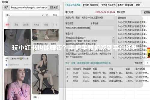 玩小红书也能赚钱？手把手教你吃到平台红利